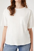 Relaxed Raw-Cut Pocket Tee