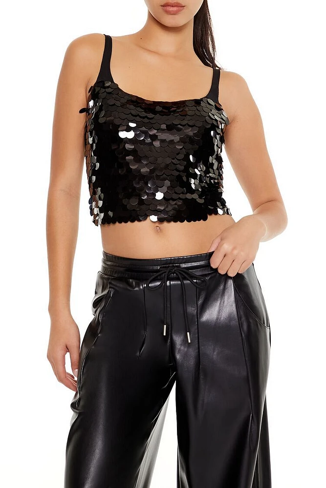 Sequin Crop Top