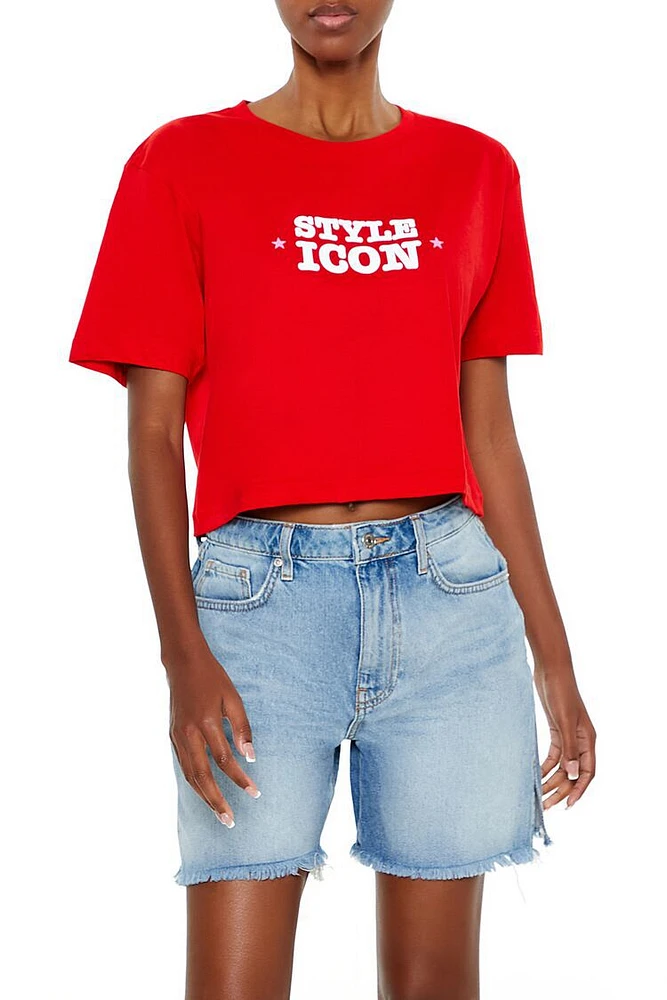 Style Icon Graphic Cropped Tee