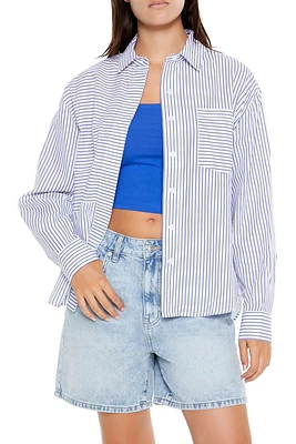 Poplin Striped Pocket Shirt