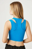 Ribbed Bustier Racerback Tank Top