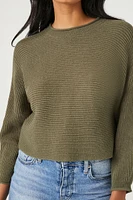 Ribbed Crew Neck Sweater
