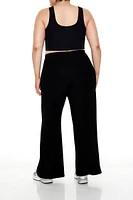 Plus High-Rise Wide-Leg Pants