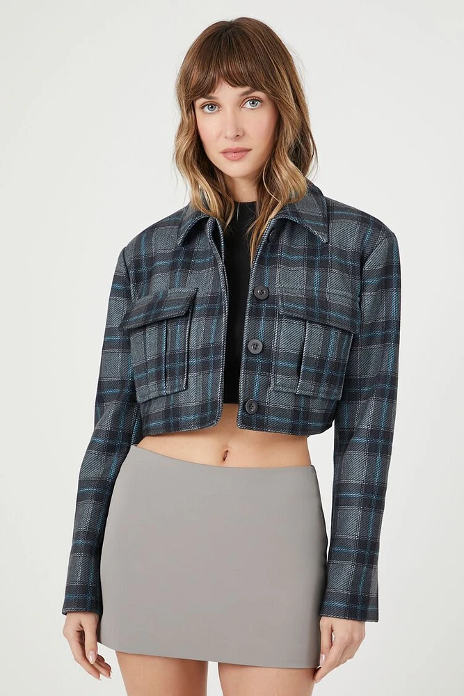 Cropped Plaid Shacket