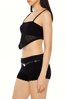 Cropped Crochet Cami