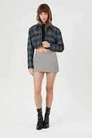 Cropped Plaid Shacket