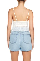 Sheer Lace Bow Cami