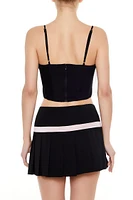 Mesh Bow Cropped Cami