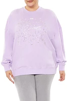 Plus Beaded Leo Pullover