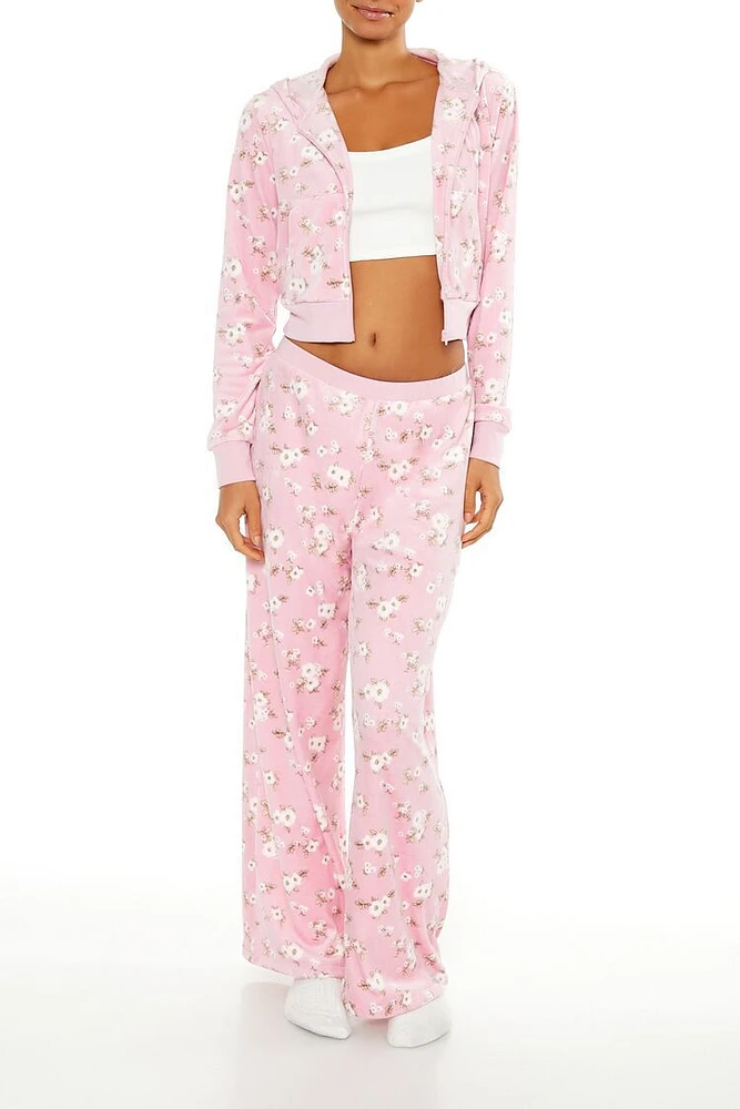 Floral Wide-Leg Pajama Pants