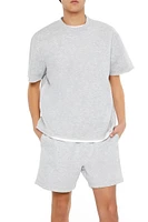 Athletic Cropped Short-Sleeve Raw-Cut Tee