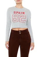 Spain 92 Graphic Cropped Tee