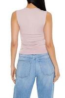 Ruched Cropped Tank Top