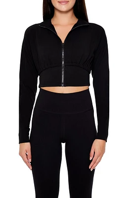 Active Cropped Zip-Up Jacket