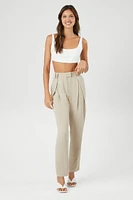 Crepe High-Rise Trousers