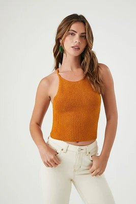 Sweater-Knit Cropped Cami