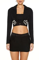 Cropped Heart Blazer