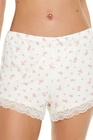 Lace-Trim Ditsy Floral Shortie Panties