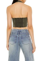 Halter Lace-Up Crop Top