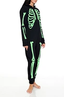 Glow-in-the-Dark Skeleton Pajama Jumpsuit