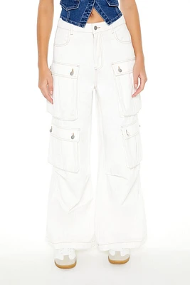 Baggy Wide-Leg Cargo Jeans