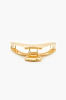 Curved Metal Claw Hair Clip