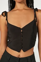 Cropped Tie-Strap Cami