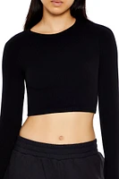 Seamless Long-Sleeve Crop Top