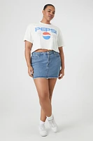 Plus Pepsi Graphic Cropped Tee