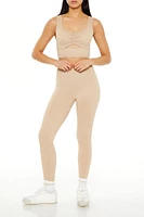 Seamless Y-Back Sports Bra