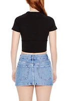 Cropped Raglan Baby Tee