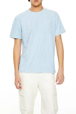 Allover Geo Flocked Tee