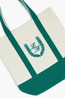 Two-Tone Embroidered LA Tote Bag