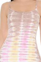 Tie-Dye Bodycon Cami Maxi Dress