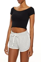 Boat Neck Crop Top