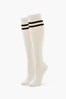 Varsity-Striped Knee-High Socks