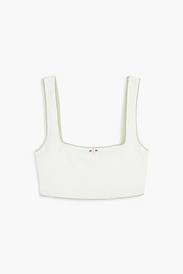 Rosette Two-Tone Bralette