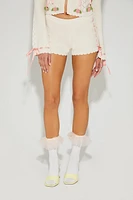 Betsey Johnson Sweater-Knit Shorts