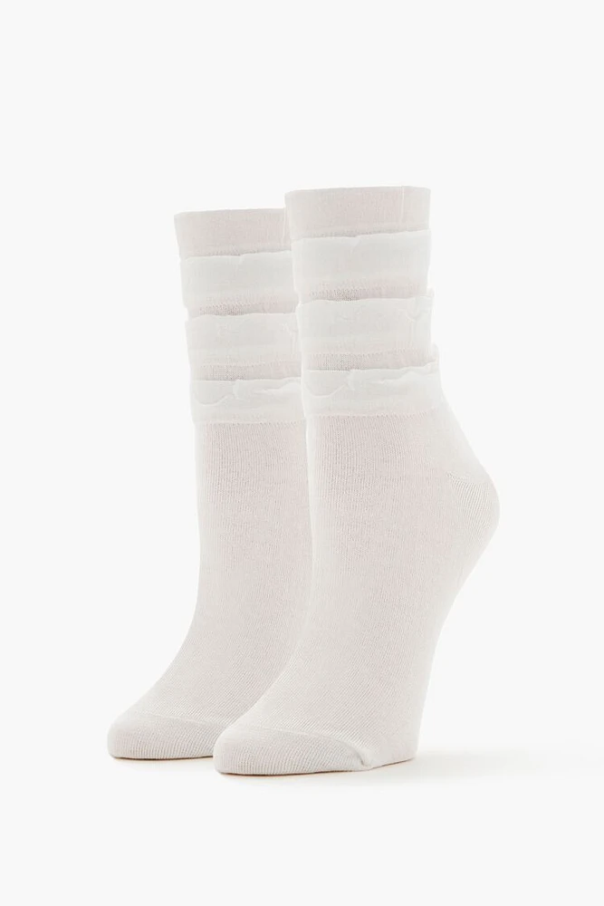 Ruffle-Trim Crew Socks