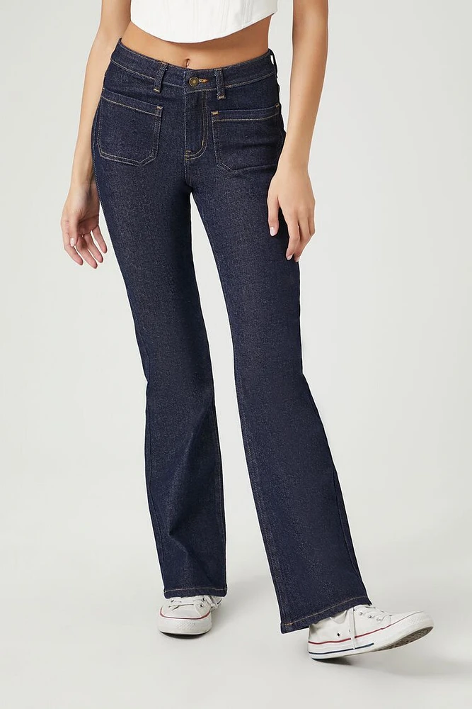 Mid-Rise Flare Jeans