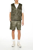 Mineral Wash Cargo Vest