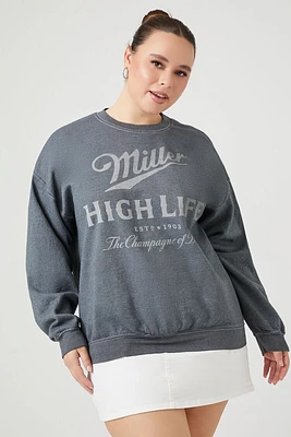 Plus Miller High Life Graphic Pullover