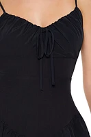 Cutout Tiered Ruffle Mini Dress