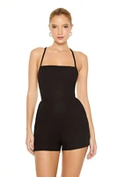Crisscross Lace-Up Romper