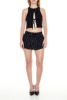 Pleated Ditsy Floral Skort