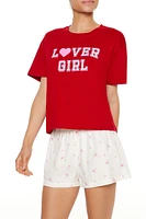 Lover Girl Graphic Pajama Tee