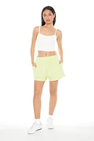 French Terry Mid-Rise Shorts