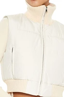 Quilted Cropped Puffer Vest