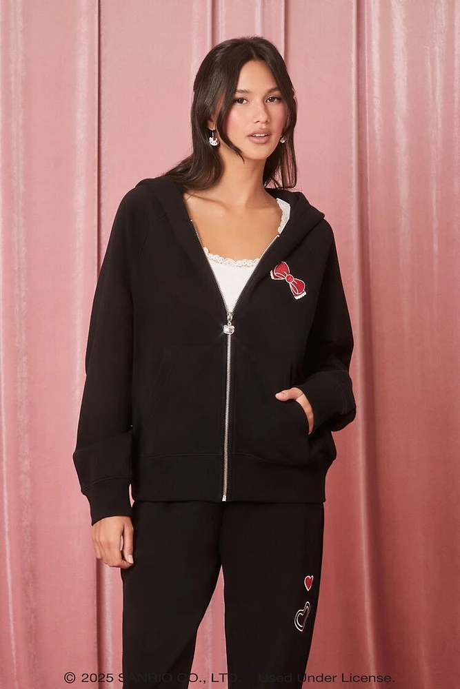 Hello Kitty Heart Zip-Up Hoodie