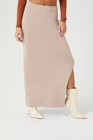 Slit Column Maxi Skirt